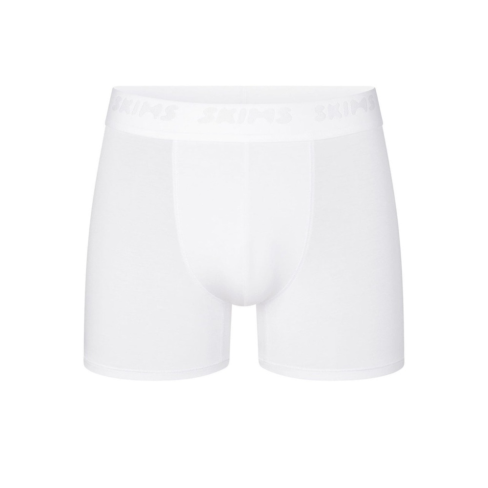 SKIMS stretch 3 inch boxer briefs chalk medium